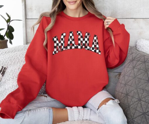 checkered mama sweatshirt for women vintage style best mom ever shirt unique mothers day gift from daughter adz3k scaled