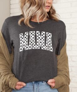 checkered retro mama shirt for mothers day cute mama tee and mama to be t shirt perfect for mom life ra43q