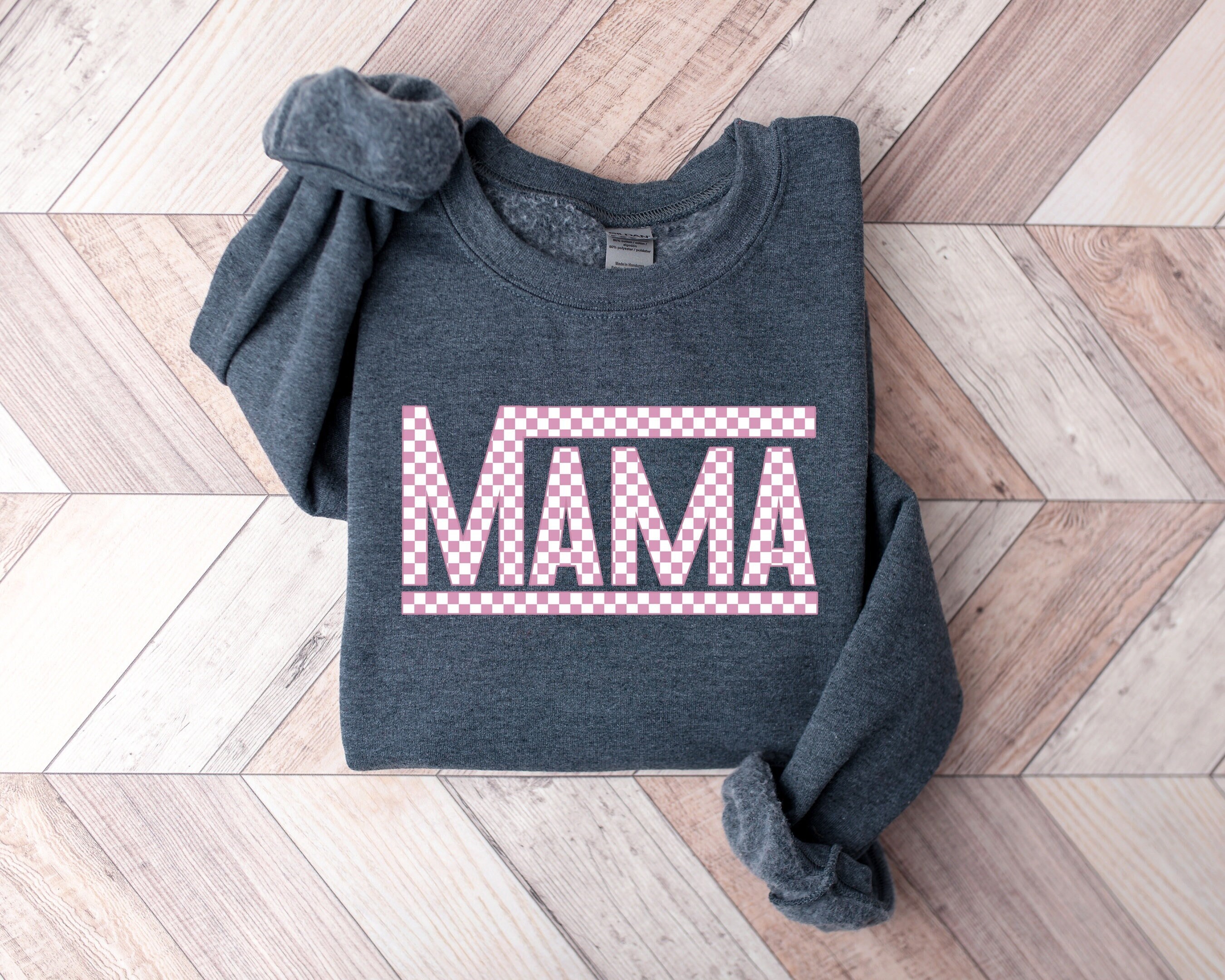 checkered retro mama sweatshirt and t shirt for mom life vintage pink mom shirt unique gift for mothers day and christmas 8tr6z scaled