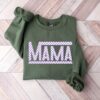 checkered retro mama sweatshirt and t shirt for mom life vintage style best mom ever gift for christmas fca83 scaled