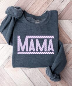 checkered retro mama sweatshirt and t shirt for mom life vintage style best mom ever gift for christmas rxtje