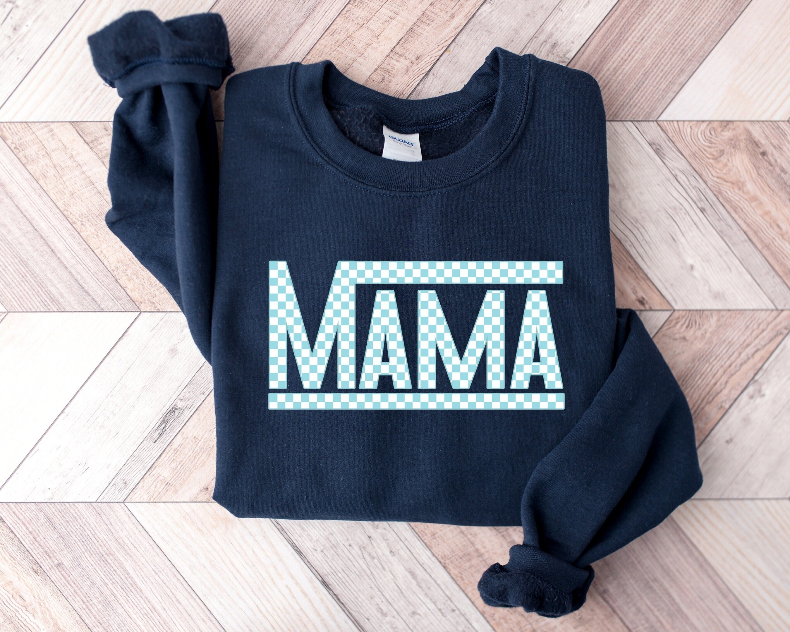 checkered retro mama sweatshirt and t shirt for mom life vintage style best mom ever gift idea axcwm scaled