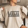 checkered retro mama sweatshirt for mothers day cute mom life hoodie trendy gift for her best mom ever shirt vhggw