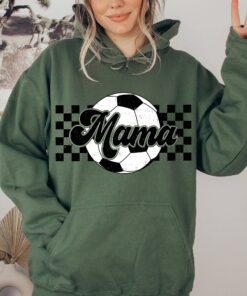 checkered soccer mom hoodie retro style for soccer season and game days comfortable soccer mama apparel uicjg