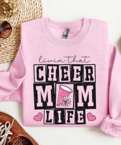 cheer mom life sweatshirt funny cheerleading hoodie for football season cute girl cheer shirt 5ikbh