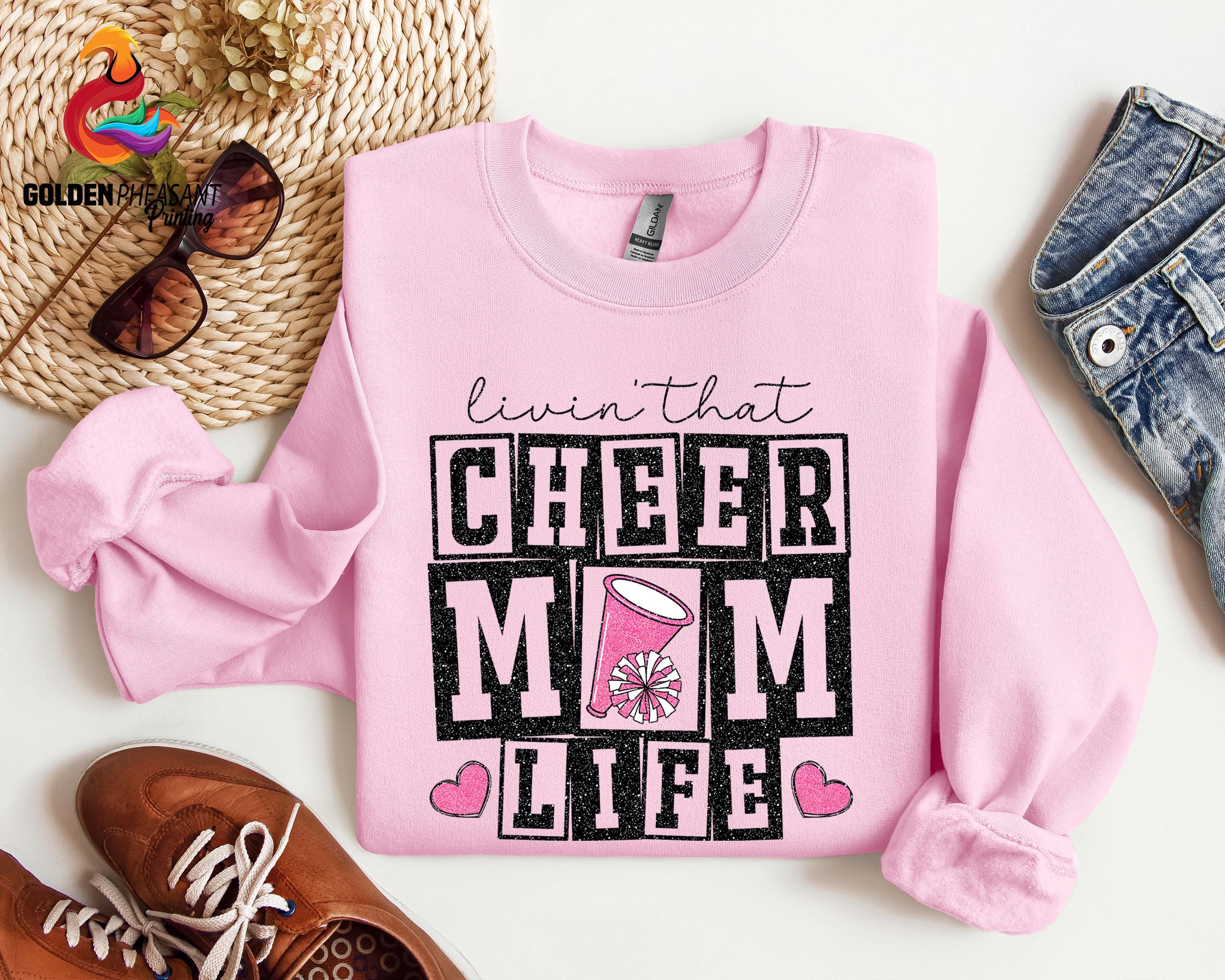 cheer mom life sweatshirt funny cheerleading hoodie for football season cute girl cheer shirt 5ikbh scaled