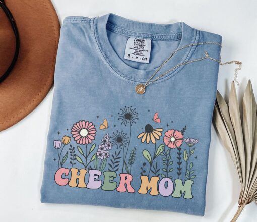 cheer mom shirt wildflower t shirt for cheer lovers personalized cheer mom gifts and cheer recital shirts ghdif