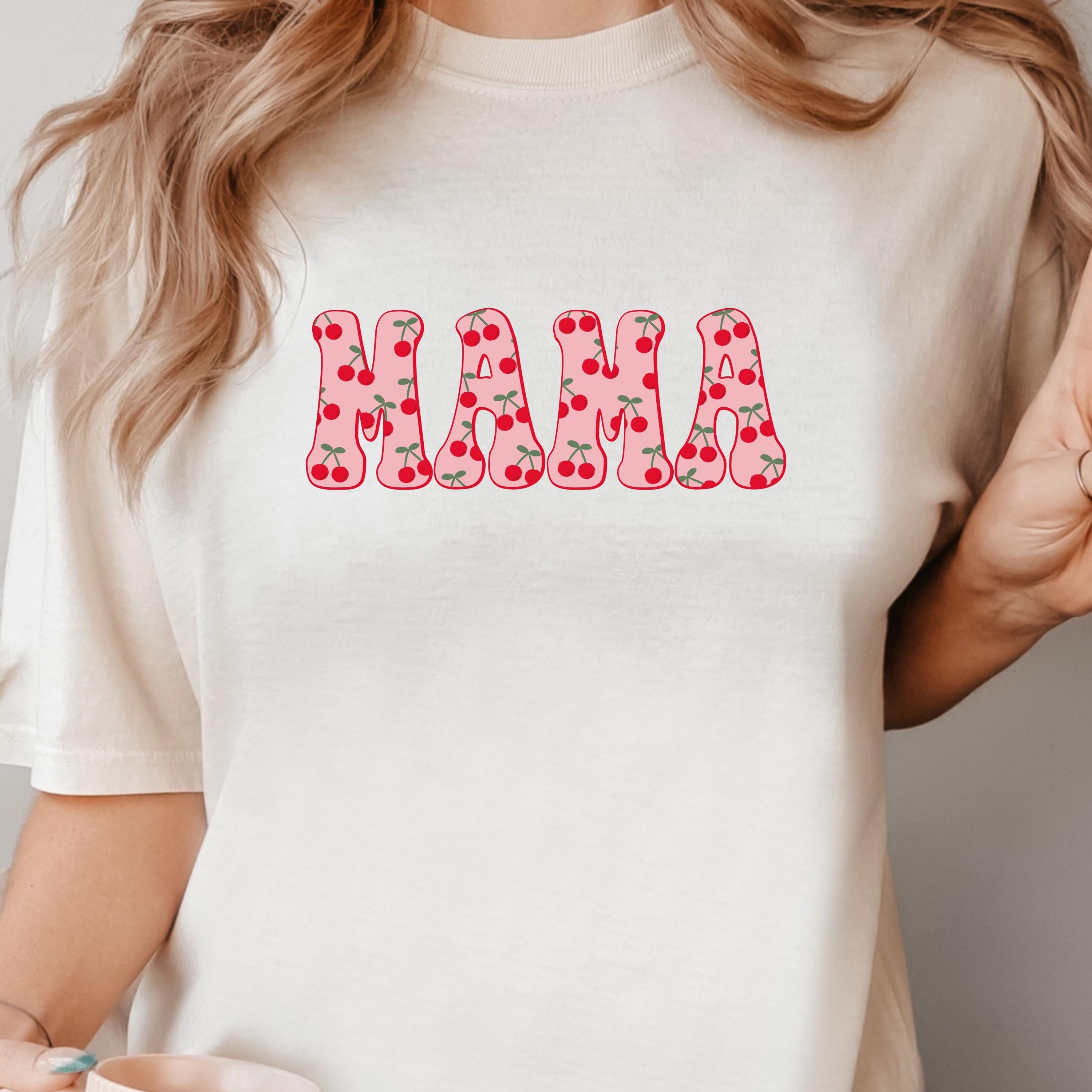 cherry mama shirt for mothers day new mama t shirt baby shower gift funny mom life shirt pregnancy gift afm5s