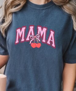 cherry mama t shirt with ribbon for mothers day cute mom shirt best mom ever gift for new moms and mothers zspsh