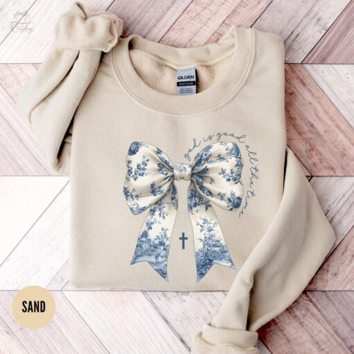 christian faith sweatshirt god is good hoodie toile du jouy religious bow shirt jesus apparel for women ivouw scaled