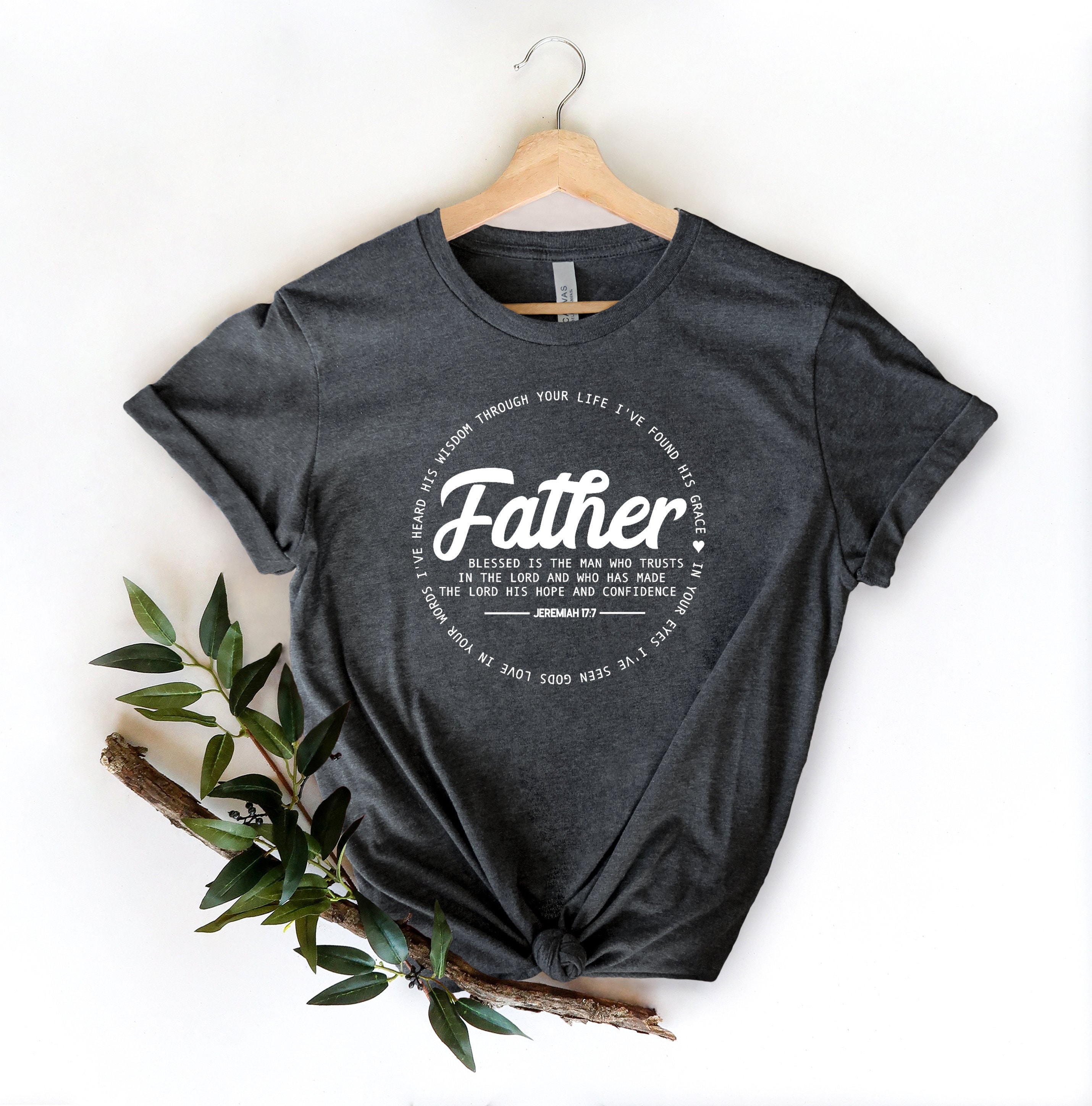 christian fathers day shirt jeremiah 177 dad shirt with inspirational saying unique gift for dads hccdm