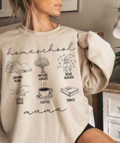 christian homeschool mom sweatshirt funny t shirt for home schooling teachers unique gift for homeschoolers kcxgx