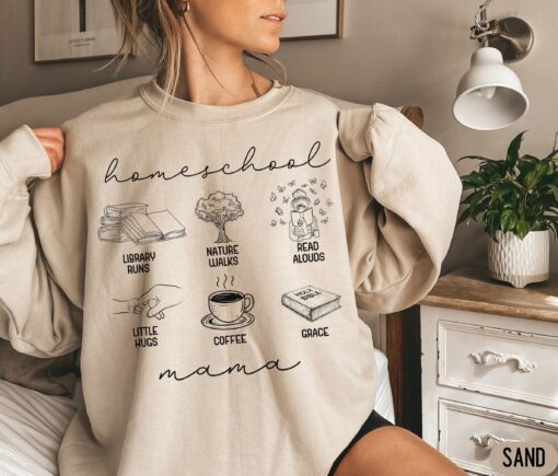 christian homeschool mom sweatshirt funny t shirt for home schooling teachers unique gift for homeschoolers