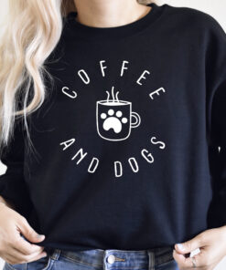 coffee and dogs sweatshirt for women dog mama shirt funny mothers day gift cute mom life pullover j92qk