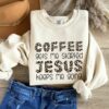 coffee and jesus t shirt for christians funny gift for best friends girlfriends and christmas celebrations 6222i scaled