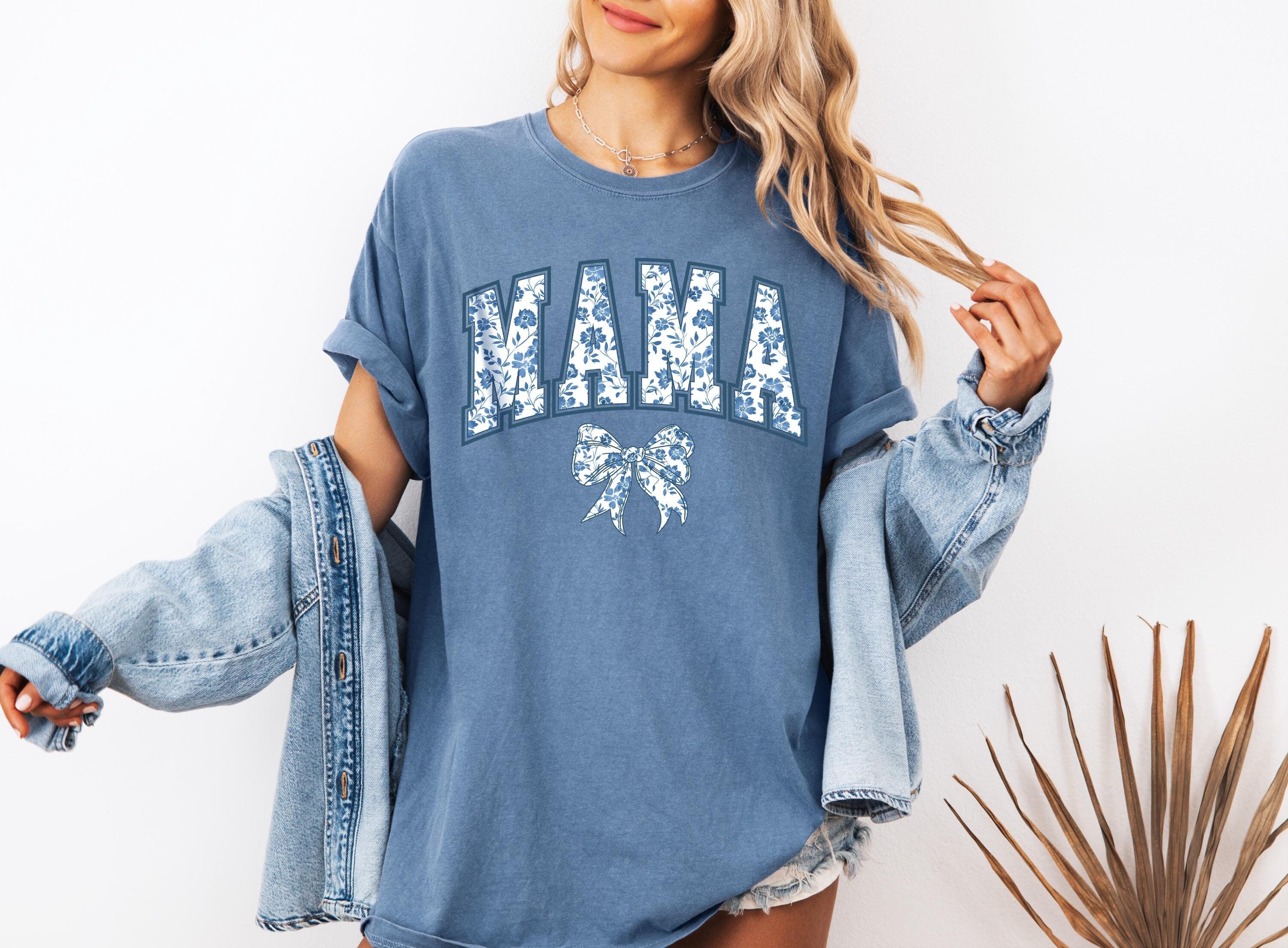 comfort colors mama shirt in blue ribbon cute mom shirt with bow design for mothers day gifts and girly aesthetic style uaomx scaled