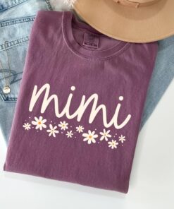 comfort colors mimi shirt for new grandma pregnancy reveal daisy t shirt unique grandma gift christmas present ql0cn