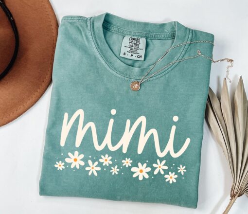 comfort colors mimi shirt for new grandma pregnancy reveal daisy t shirt unique grandma gift christmas present v9c2n