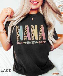 comfort colors nana shirt for grandmothers cute grandma t shirt personalized gigi mimi gifts for moms and nanas qewtn