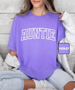 cool aunt t shirt for pregnancy announcement matching tee cute auntie shirt family gifts unique design wzlqx