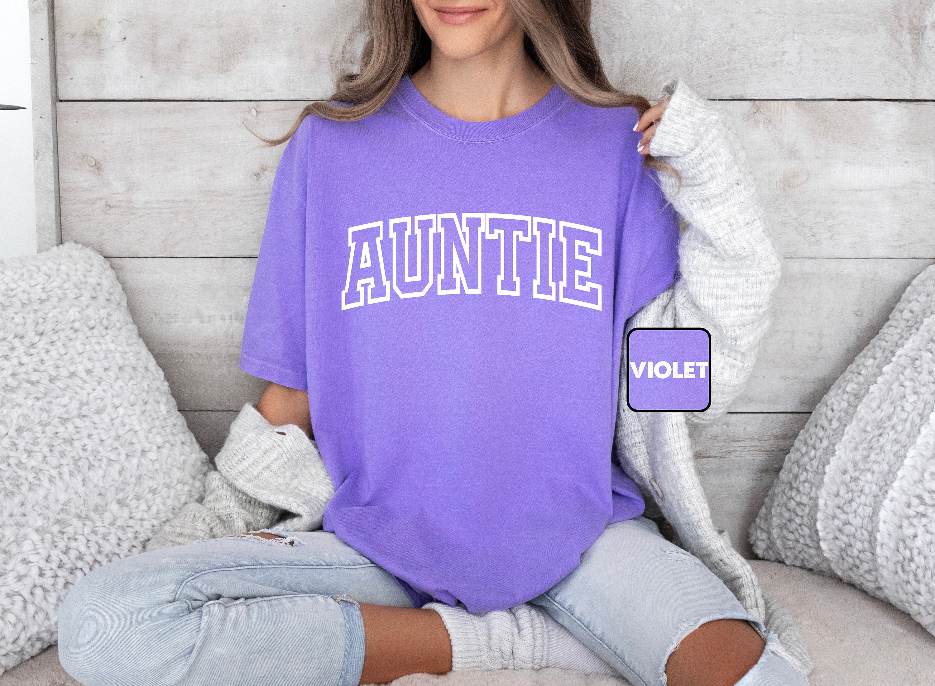 cool aunt t shirt for pregnancy announcement matching tee cute auntie shirt family gifts unique design wzlqx scaled