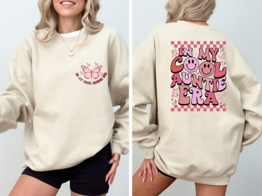 cool auntie era t shirt retro design for new aunts funny aunt shirt gift for aunts unique aunt era sweatshirt cmtek scaled