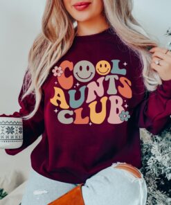 cool aunts club sweatshirt for aunt birthday pregnancy reveal and mothers day gifts unique auntie apparel xtqi8