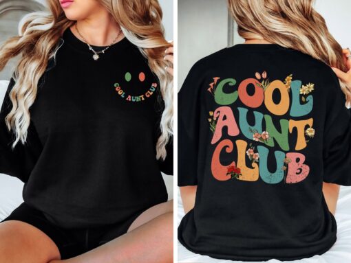 cool aunts club sweatshirt for new aunt pregnancy reveal best aunt gifts and sister gifts for valentines day qiyn4
