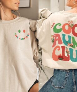 cool aunts club sweatshirt for new aunts valentines day gift sister gifts pregnancy reveal unique aunt shirt dmdsz