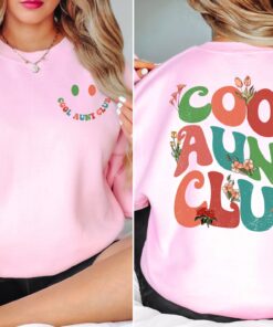 cool aunts club sweatshirt for new aunts valentines day gift sister gifts pregnancy reveal unique aunt shirt ppigq