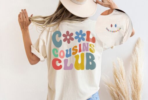 cool cousins club shirt retro cousin t shirt family shirts unique cousin gift for cousins crew fun family reunion apparel lwdcn