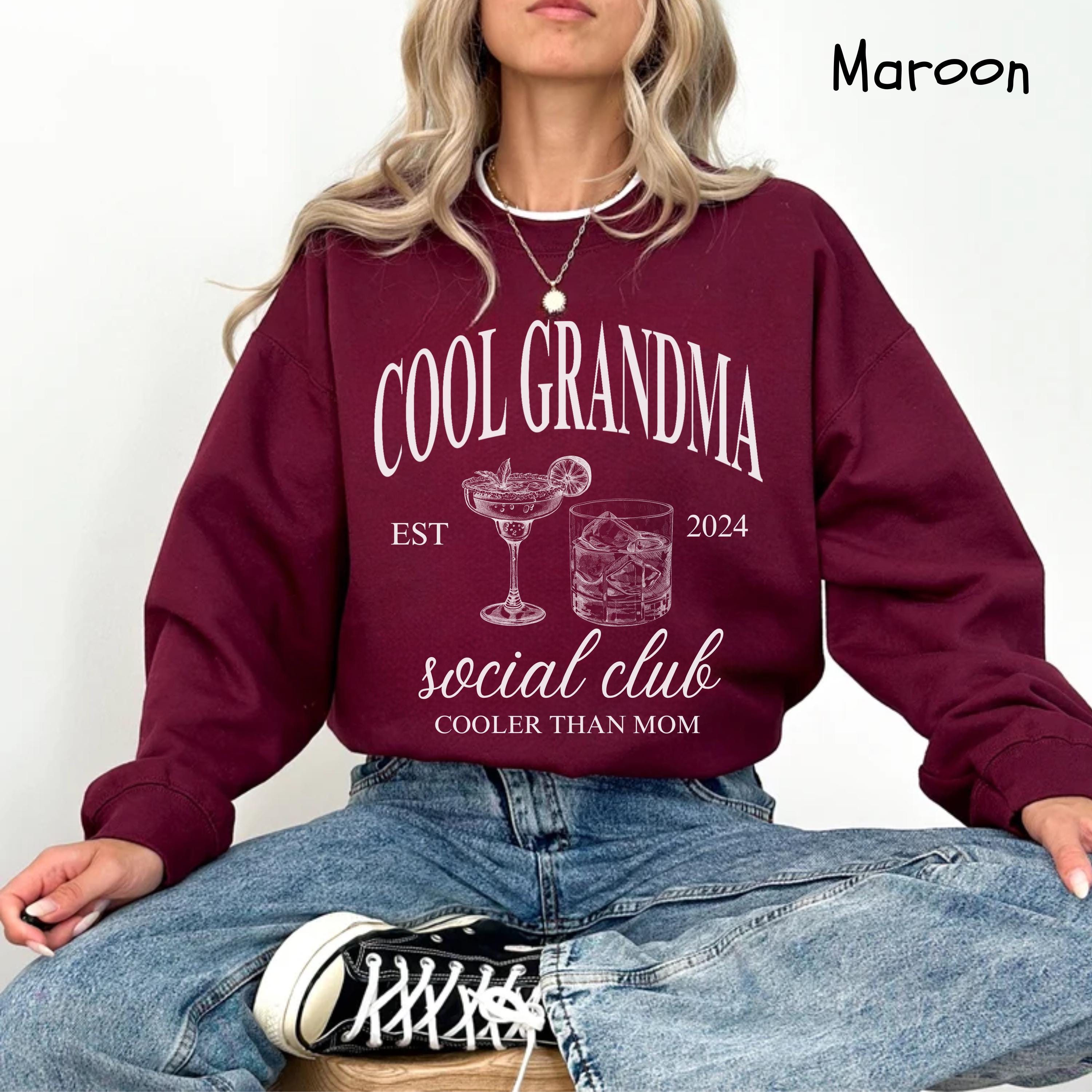 cool grandma sweatshirt for new grandmas funny gift for mothers day cute grandma shirt pregnancy announcement apparel haqlh