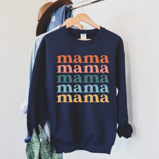 cool mom sweatshirt with sayings cute mama crewneck shirt for women vintage mom life apparel gvhik
