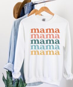 cool mom sweatshirt with sayings cute mama crewneck shirt for women vintage mom life apparel korai