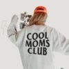 cool moms club vintage graphic hoodie for women funny mom life sweatshirt retro edgy mother day gift ulxcw