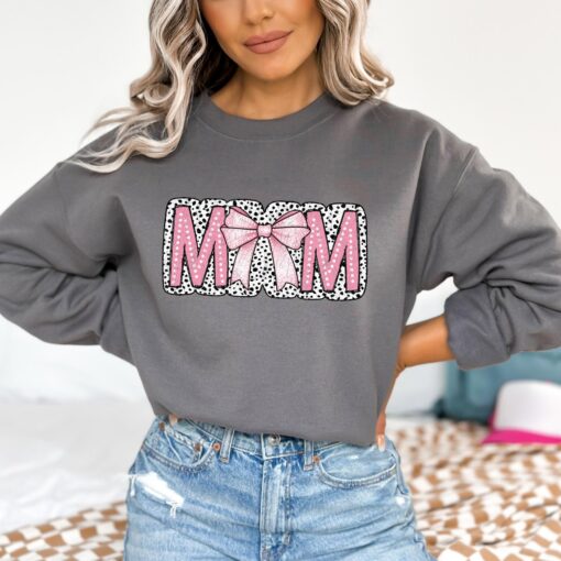 coquette pink mom sweatshirt best mom ever shirt trendy mothers day gift funny mom life apparel 66tg4