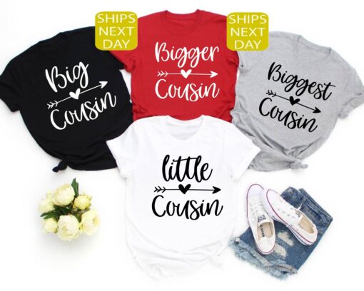 cousin crew family shirts for big cousin little cousin and biggest cousin unique matching t shirts