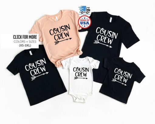 cousin crew t shirts matching family shirts unisex cousin lover tee cute cousin gift for family gatherings fdx2h scaled