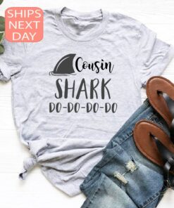 cousin shark do do do shirt funny shark birthday shirt family t shirt unique cousin gift cute shark design zgxw9