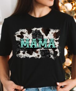 cow print mama shirt for mom western style t shirt for mothers day cute country mama tee funny mom shirt nwmqq