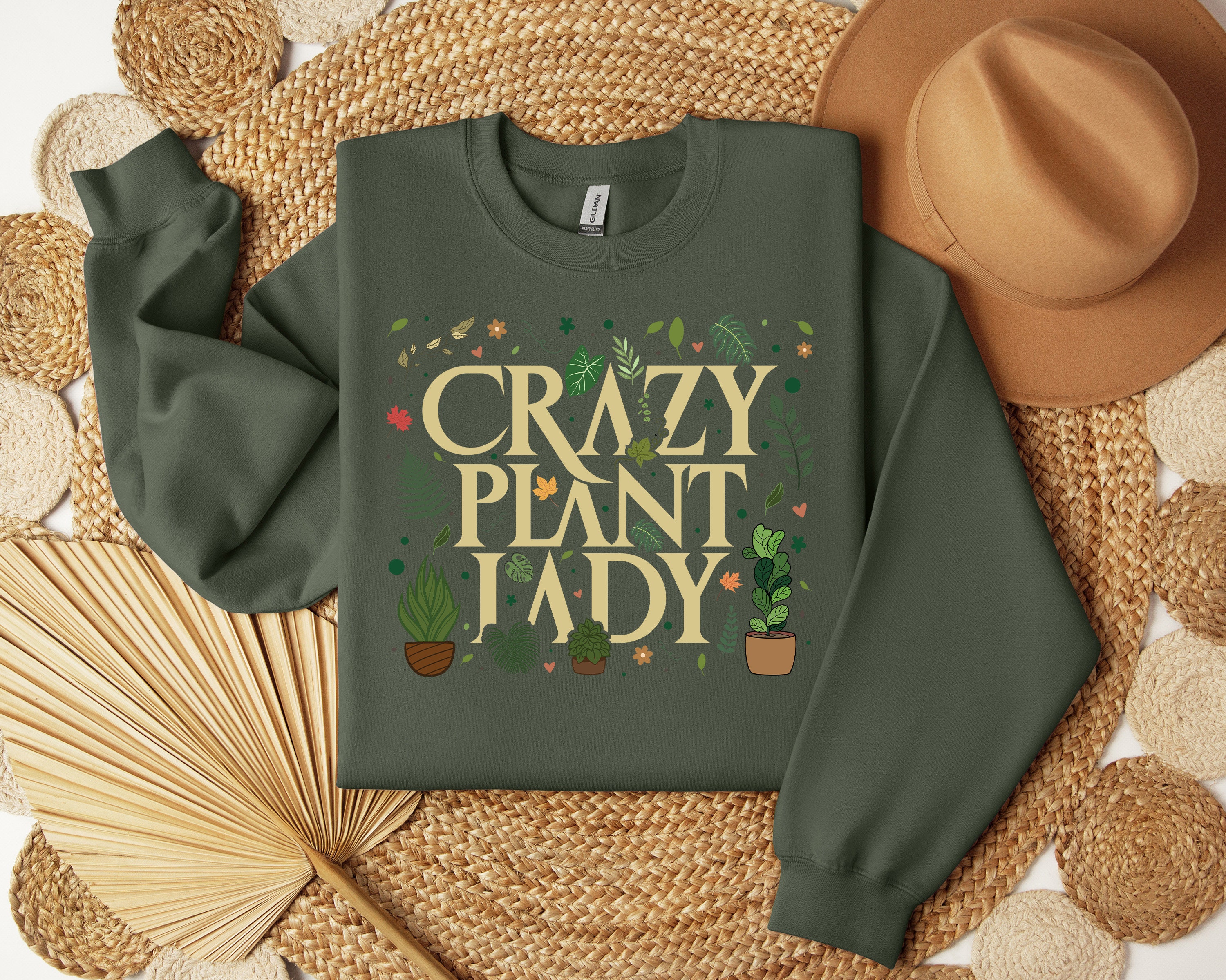 crazy plant lady t shirt for plant moms and gardeners cute gift for plant lovers gardening sweatshirt stetl scaled