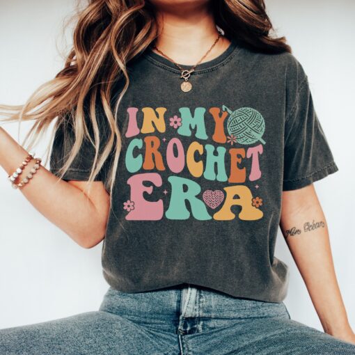 crochet mama shirt for crochet lovers funny mom life t shirt unique mothers day gift knitting era tee for moms w27yi