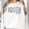 Custom Abuela Sweatshirt Long Sleeve Shirt Gift for Abuela Unique Sweater Perfect for Grandmothers Day Celebrations