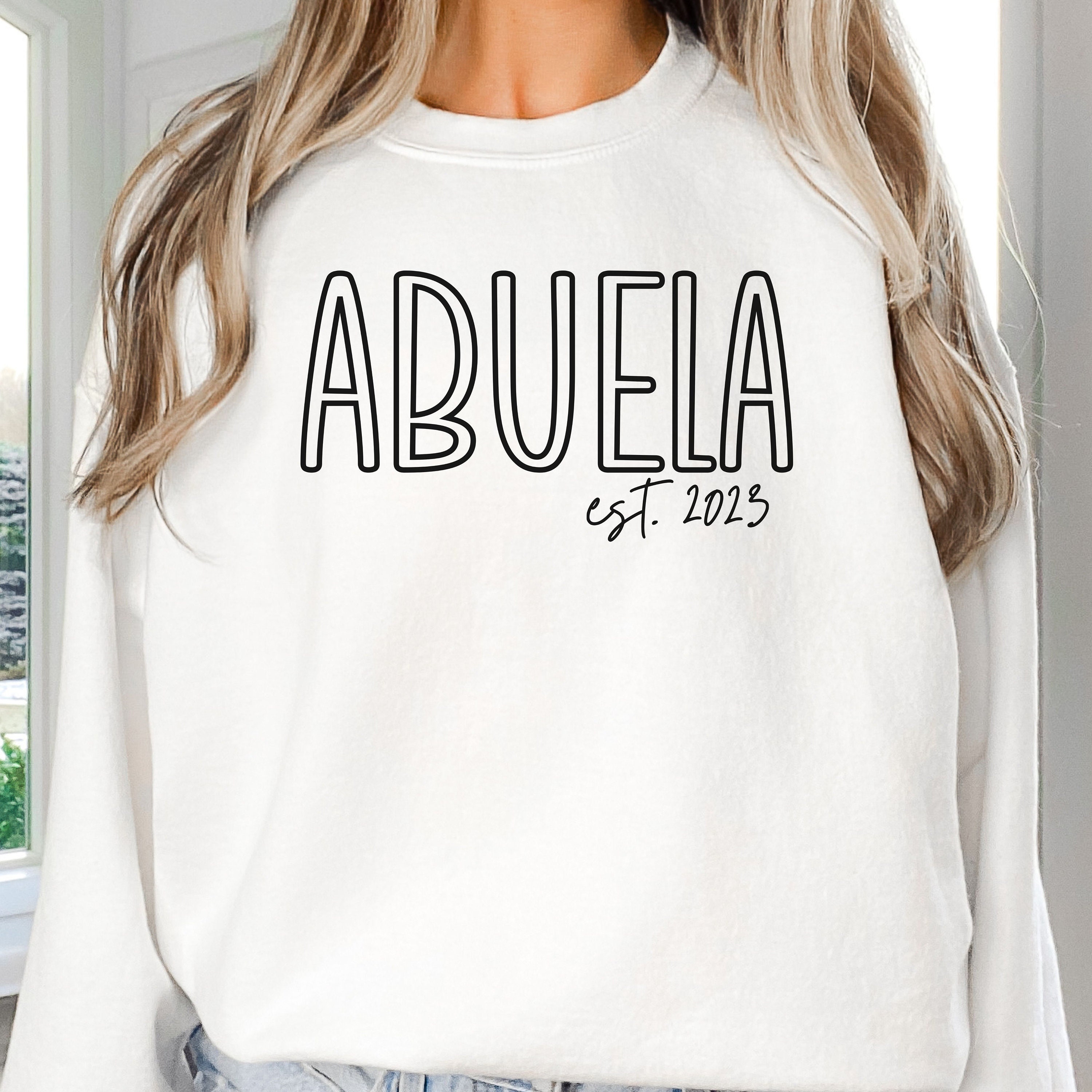 custom abuela sweatshirt long sleeve shirt gift for abuela unique sweater perfect for grandmothers day celebrations 3cret scaled