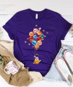 custom astronaut shirt for kids with balloon design space birthday shirt unique astronaut family gift for space lovers xa5i3