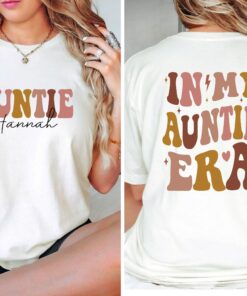 custom aunt shirt for auntie era unique gift from niece personalized auntie shirt best aunt gifts for mothers day coyvj