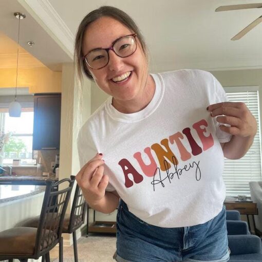 custom aunt shirt for auntie era unique gift from niece personalized auntie shirt best aunt gifts for mothers day qikba