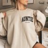 custom aunt sweatshirt for new auntie gifts and mothers day with aunt est shirt design perfect auntie apparel xbxup scaled