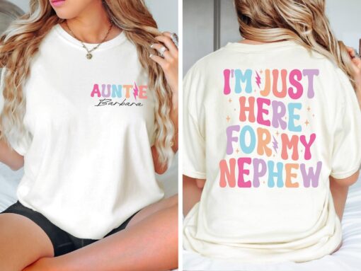 custom auntie shirt for mothers day funny auntie birthday gift unique aunt announcement tia gift sister gifts hrc6o