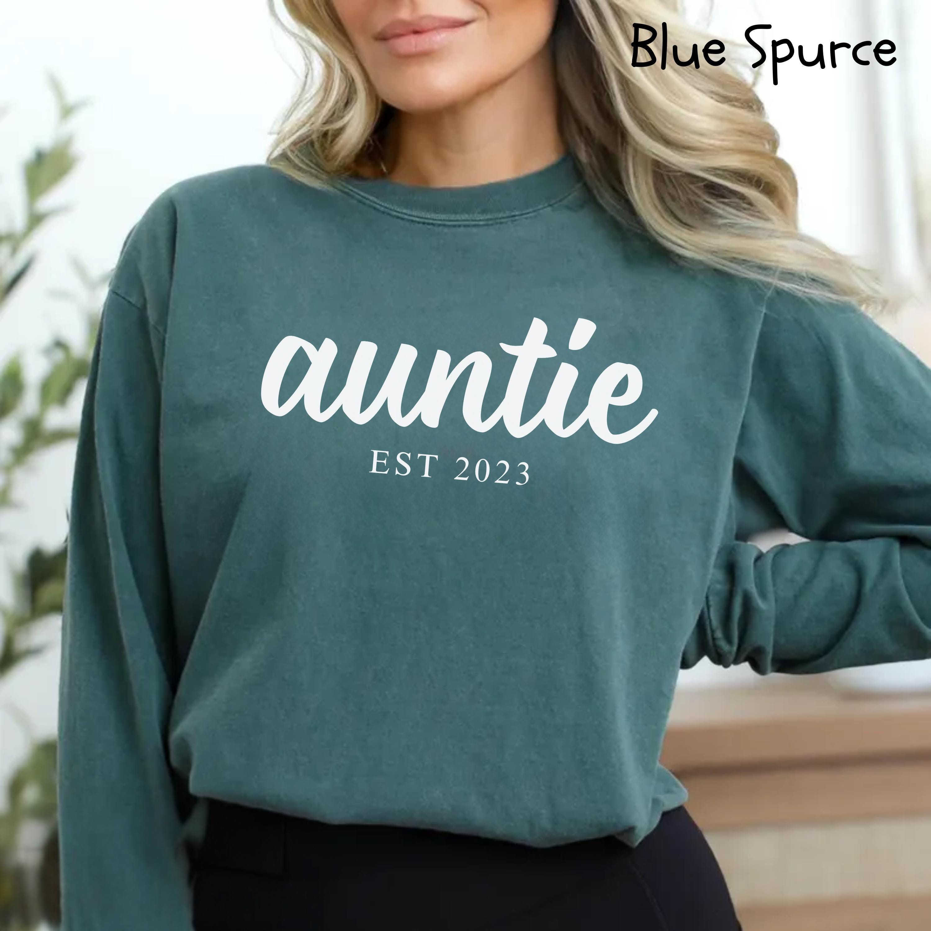 custom auntie shirt for new aunt pregnancy announcement unique gift for aunt to be comfort colors t shirt h5tqw scaled